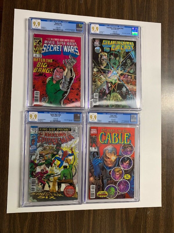 Marvel Cgc 9.9 Variant Lenticular 3D 25 Total 9.9’s 125 234 25 13 150 672 595 1