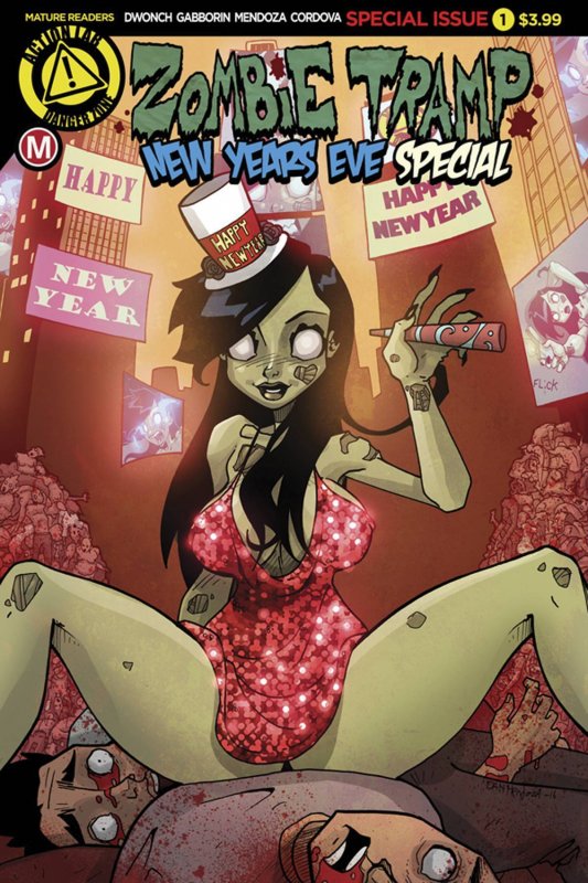 ZOMBIE TRAMP NEW YEARS EVE 2016 COVER A MENDOZA