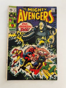 Avengers # 67 VF Marvel Silver Age Comic Book Thor Hulk Iron Man 5 LI3