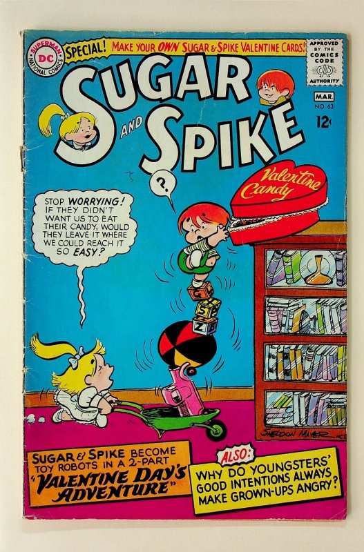 Sugar and Spike #63 DC Comics Sheldon Mayer Valentine 1965