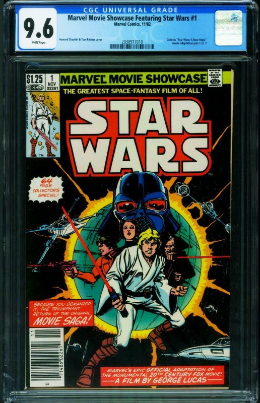 Marvel Movie Showcase Feat. Star Wars #1 1982-CGC 9.6 2038917010