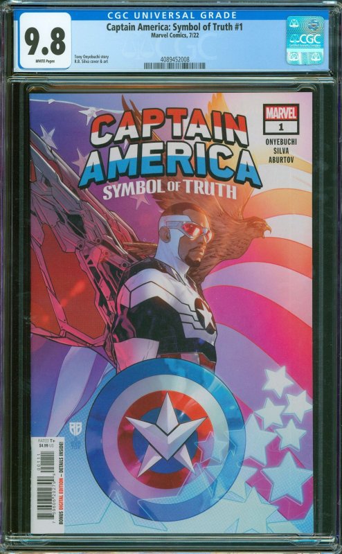 Captain America: Symbol of Truth 1 CGC 9.8 Marvel 2022