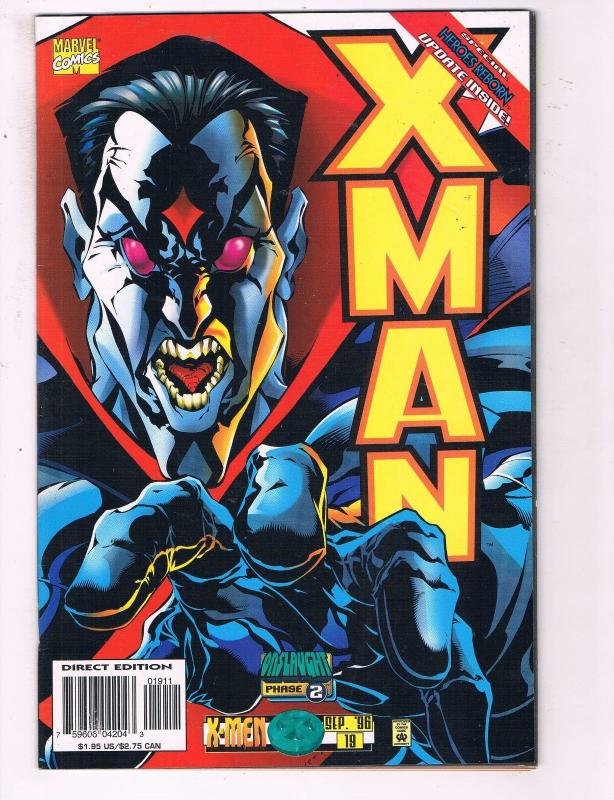 X-Man #19 VF Marvel Comics Onslaught Phase 2 Comic Book September 1996 DE14