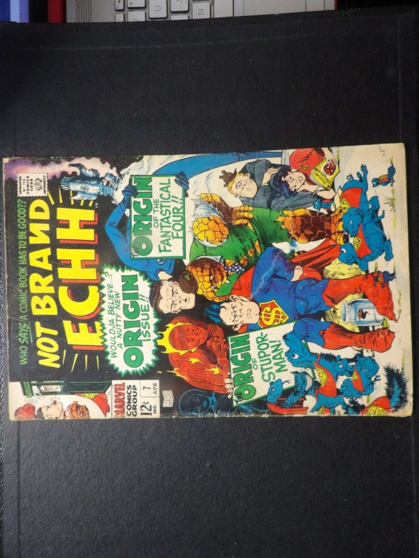 Not Brand Echh #7 (1968) Superman Origin Marvel Way VG