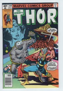 THOR #289- 6.5 - WP - VS Destroyer - Elementals -  Olympians - Newstand Version
