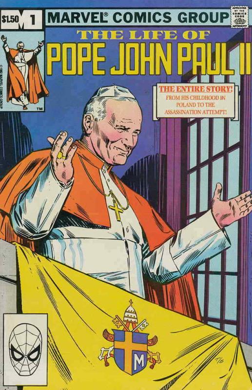 Life of Pope John Paul II, The #1 VG; Marvel | low grade comic - save on shippin