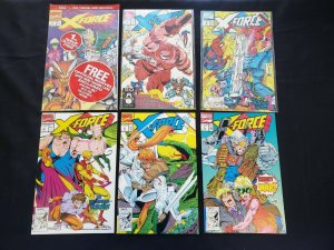 X-FORCE 5PC (VF/NM) ISSUE #1 POLYBAGGED, SPIDER-MAN, BROTHERHOOD REBORN 1991-92