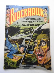 Blackhawk #50 (1952) GD/VG Condition 3/4 in spine split