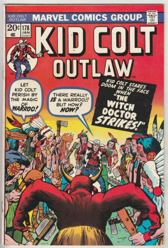 Kid Colt Outlaw #178 (Jan-74) FN/VF+ High-Grade Kid Colt