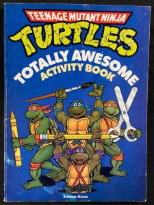 TEENAGE MUTANT NINJA TURTLES TOTALLY AWESOME ACTIVITY BOOK ONLY 2 - 4 PAGES USED