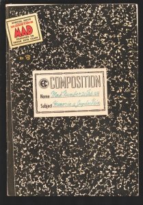 MAD #20 1955-EC--Composition Book cover-Art by Wally Wood, Bill Elder and Jac...