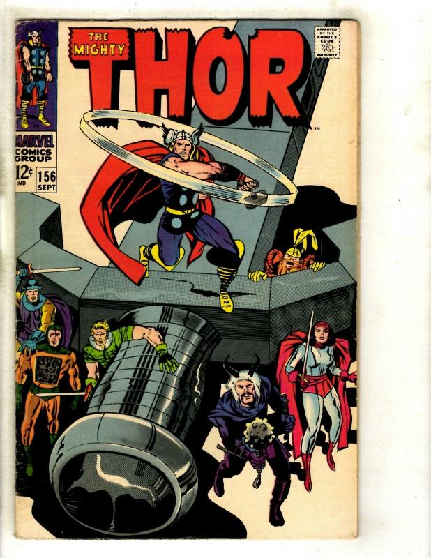 Thor # 156 VF Marvel Comic Book Loki Odin Sif Avengers Hulk Iron Man GK4