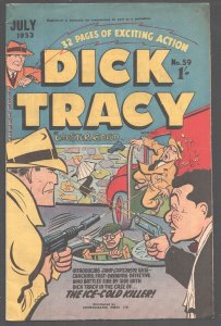 Dick Tracy #39 1953-Tommy Gun cover-1st appearance of Sam Catchum-Australian ...