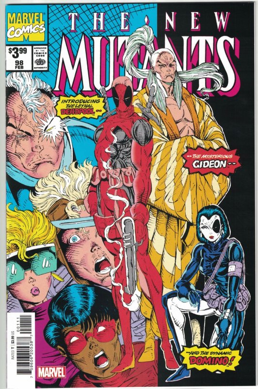 The New Mutants #98 Facsimile Edition Second Print Cover (1991)