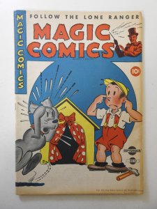 Magic Comics #50 (1943) VG+ Condition moisture stain, manufactured w/ 1 staple