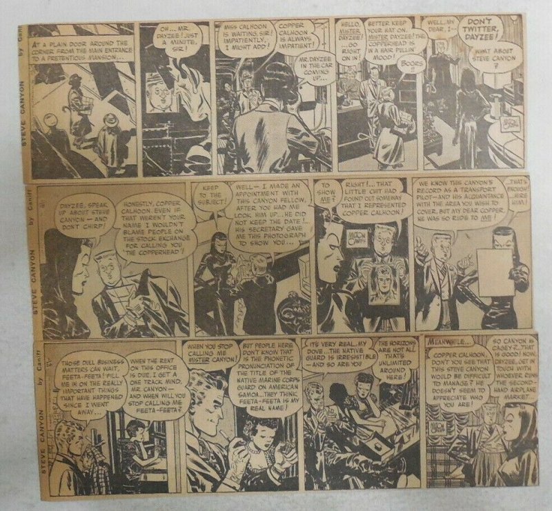 (301) Steve Canyon Dailies by Milton Caniff  from #1 1947 Complete First Year!