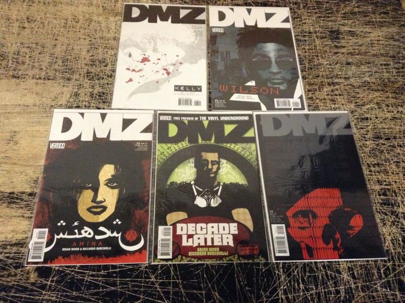 Lot Of 5 DMZ DC Vertigo Comic Books # 22 23 24 25 26 Show Upcoming Brian Wood R9