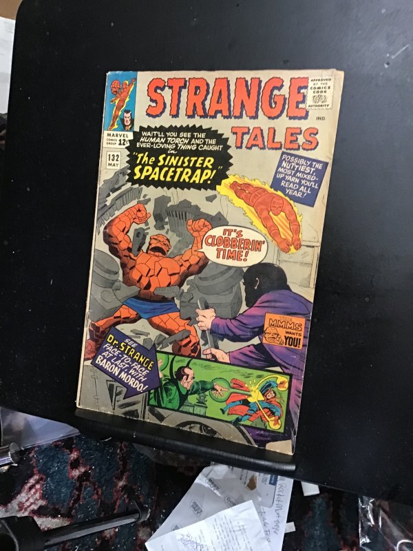 Strange Tales #132 (1965) Baron Mordo,  DorMammu vs. Dr Strange VG+ The Thing!