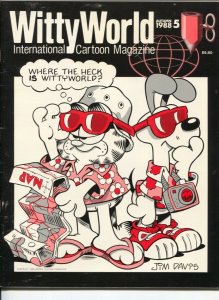 Witty World #5 1988-International Cartoon Magazine-Jim Davis-Superman-Garfiel...