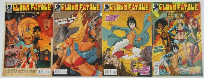 Clown Fatale #1-4 VF/NM complete series - victor gischler - bad girl comics 2 3