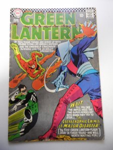 Green Lantern #43 (1966) GD+ Condition centerfold detached