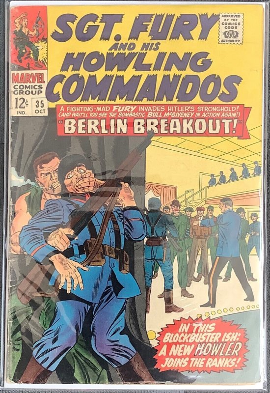 Sgt. Fury and his Howling Commandos #35 (1966, Marvel) FN