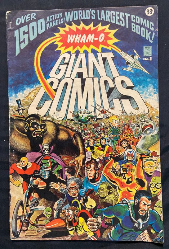 WHAM-O WORLD'S LARGEST COMIC BOOK OVERSIZED COMIC 1967 WALLY WOOD & OTHERS VG/FN