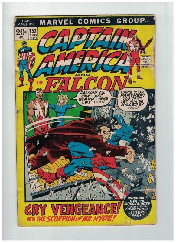 CAPTAIN AMERICA 152 G Aug. 1972