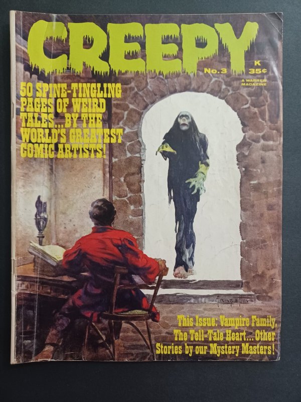 Creepy #3 - Frazetta - Horror Magazine - Warren - 1965 - (-VG)