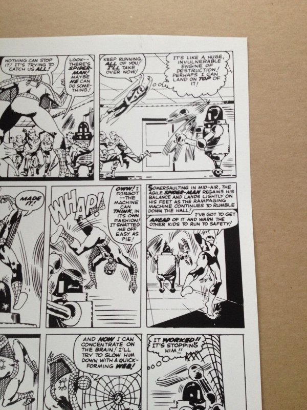 Spiderman Classics #9 Page 11 Original Marvel Production Art STAT Steve Ditko 