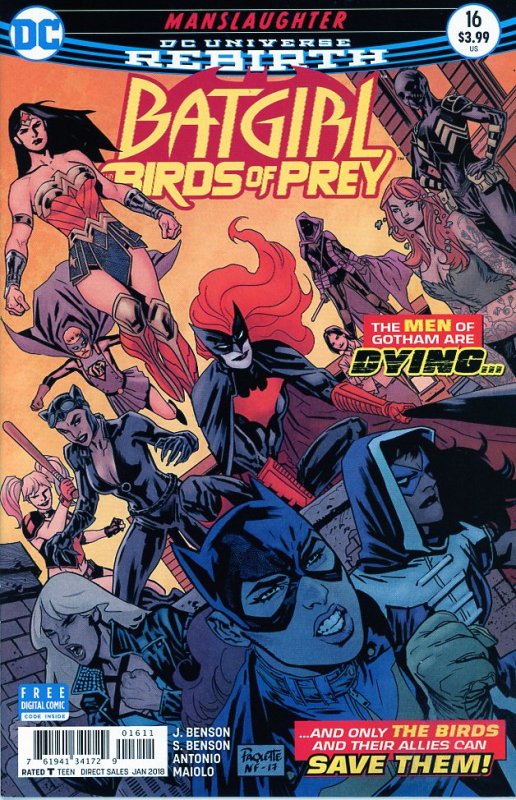 Batgirl & The Birds of Prey 16  Paquette Cover 9.0 (our highest grade)