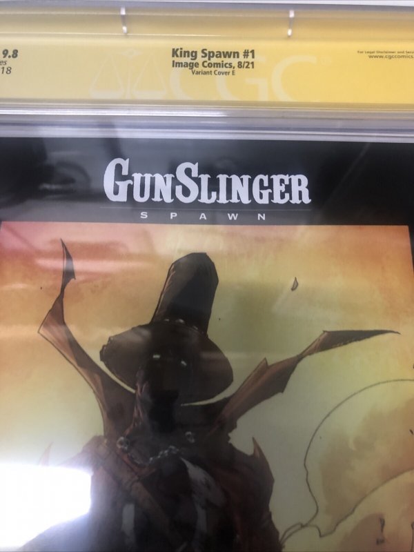 King Spawn (2021) #1 (CGC 9.8 SS) Signed Javier Fernandez •Story Todd Mcfarlane