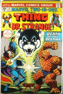 MARVEL TWO IN ONE #6 VG/FN Thing Doctor Strange 1974 Marvel #Comics 
