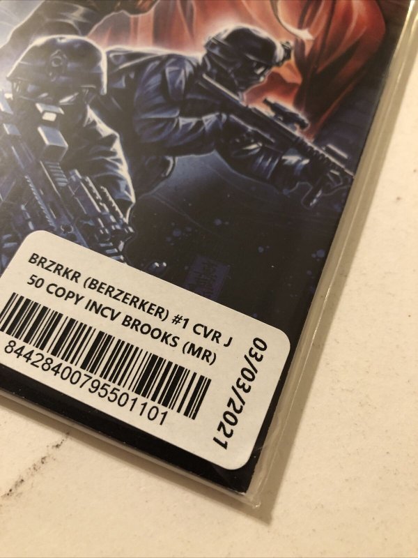 BRZRKR #1 Brooks 1:50 Virgin Variant Cover * Boom Studios