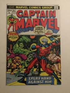 Captain Marvel 25 Vf- Very Fine- 7.5 Marvel