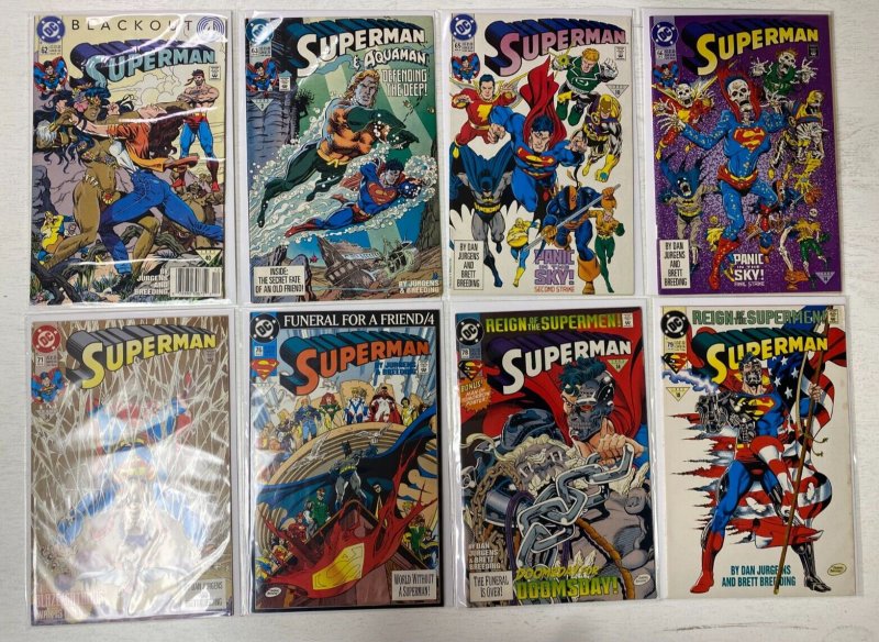 Superman lot #53-110 + 3 ANN (2nd series) 48 diff avg 7.0 (1991-96)