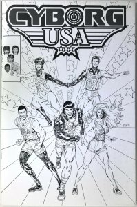 CYBORG USA Comic Issue 1 — Ink Black & White Variant — 2019 Rob Cacy Indiegogo