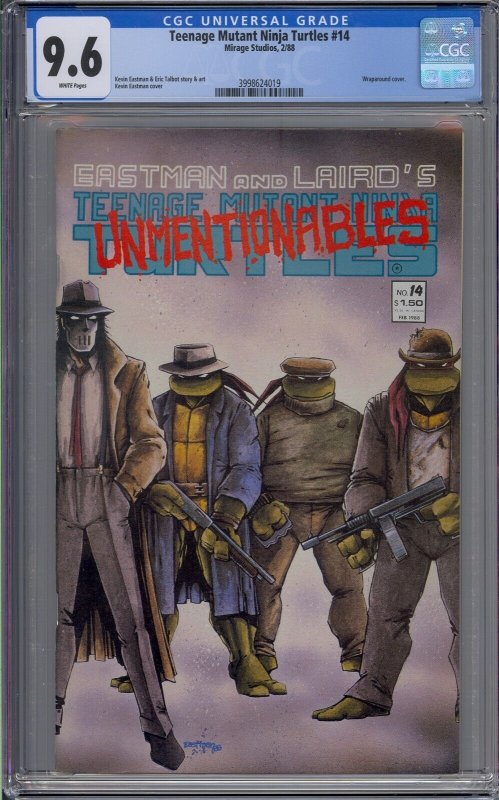 TEENAGE MUTANT NINJA TURTLES #14 CGC 9.6 WHITE PAGES 