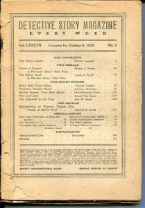 Detective Story--October 1926--Pulp Magazine--Street and Smith--P