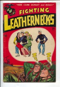 Fighting Leathernecks #4 1952-Toby-Bondage & torture panels-full length pin-u...