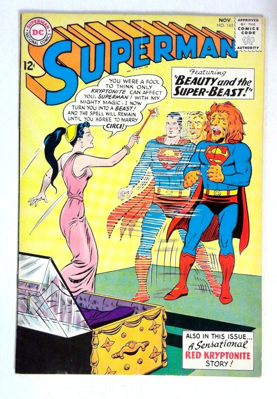 Superman #165 Circe Beast DC (1963) VG/FN