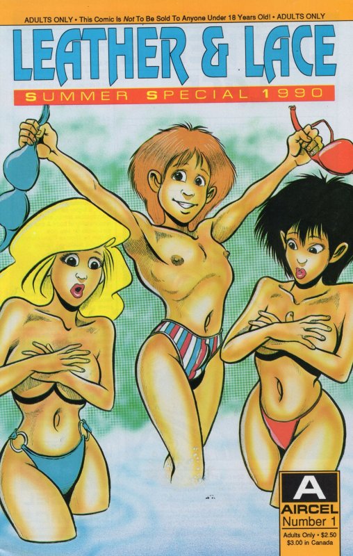 Leather & Lace #1(1990)Adult Comic Book Summer Special Aircel Grade F/VF 7.0