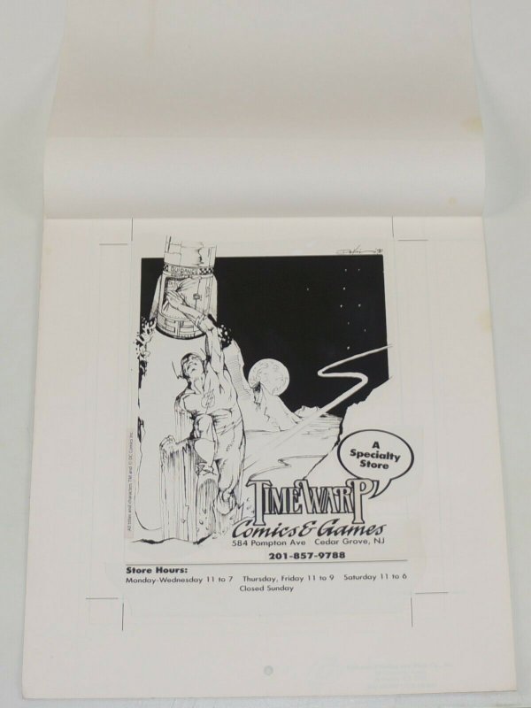 Time Warp Comics & Games (cedar grove, NJ) original ad with the Flash