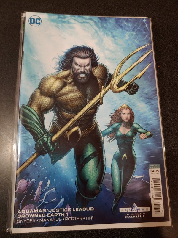 ​AQUAMAN JUSTICE LEAGUE DROWNED EARTH #1 VARIANT