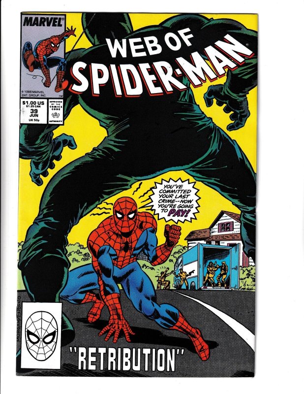 Web of Spider-Man #39 (Jun 1988, Marvel)