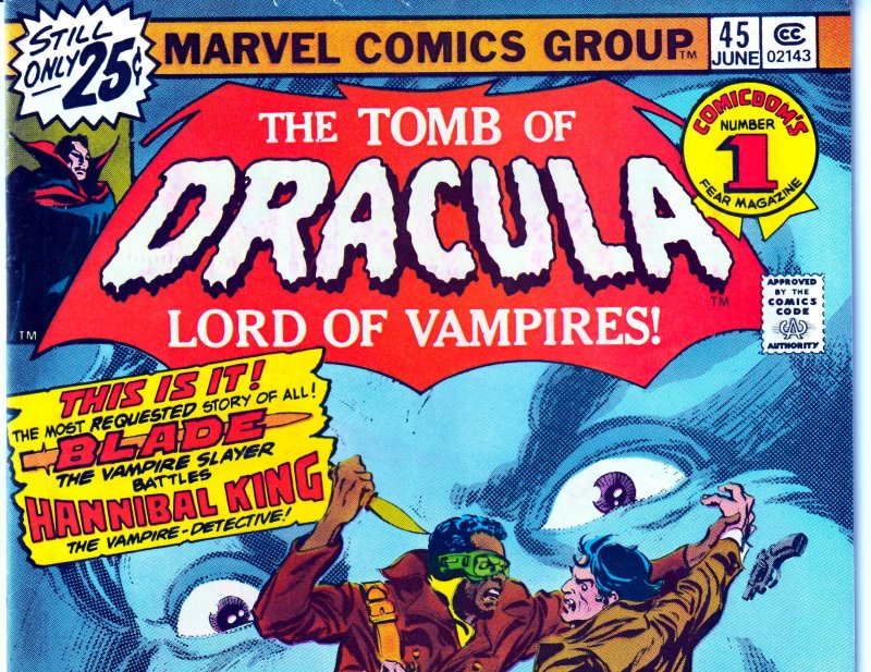 Tomb of Dracula(vol. 1) # 45   The Bride of Dracula ! Blade Vampire Hunter !