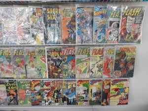 Huge Lot 140+ Silver/Bronze Comics W/ Flash, Daredevil, Superman, +More See desc