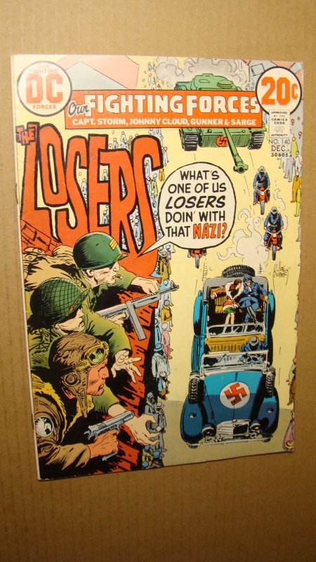 OUR FIGHTING FORCES 140 *SOLID COPY* JOE KUBERT ART 1972 LOSERS SARGE 