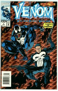 Venom: Funeral Pyre #1 (1993) - 9.0 VF/NM *Punisher/Gold Holo Cover* Newsstand