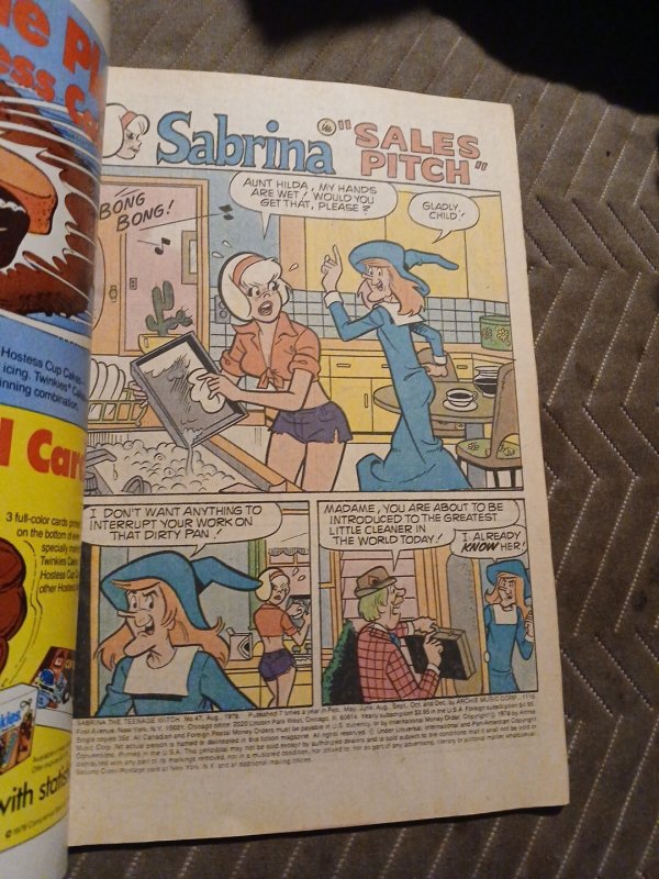 Sabrina the Teen-Age Witch #47 Bronze Age 1978 Archie Comics ￼ Volume 1